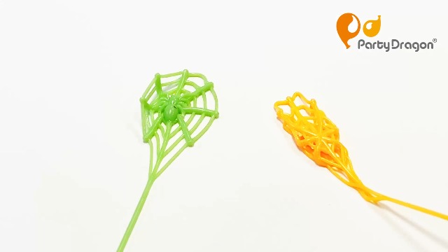 24Pcs Sticky Spider Web Party Favors Pack, 7.5 inches in Total Length, Halloween Party Favors, Gifts For Birthday, Goodie Bag Classroom Prizes, 4 colors
