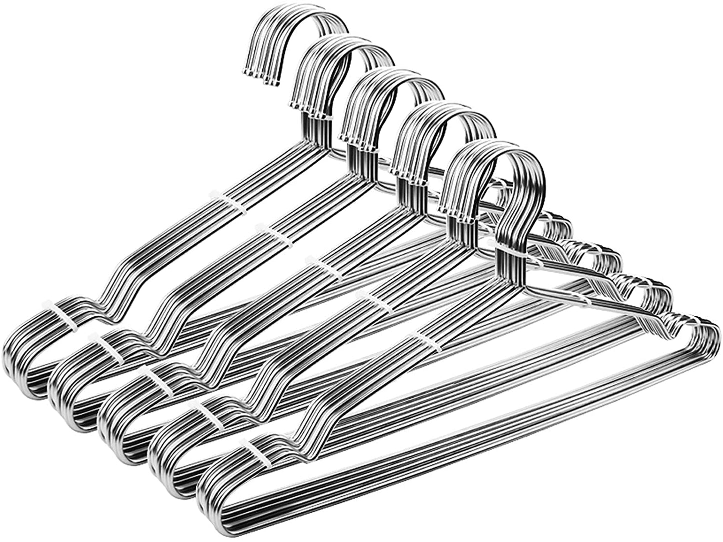 Seropy Stainless Steel Wire Hangers - Heavy Duty Clothes Hangers Bulk