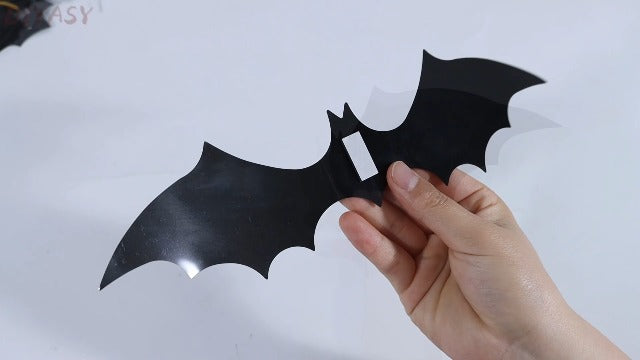 3D Bat Wall Decor Stickers | 120 Pc Waterproof Halloween Decoration Kit