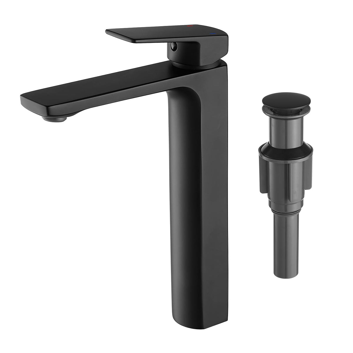 Brushed Nickel Bathroom Faucet Single Handle Bathroom Faucet 1 or 3 Hole Bathroom Sink Faucet with Deck Plate RV Bathroom Faucet 1.2 GPM
