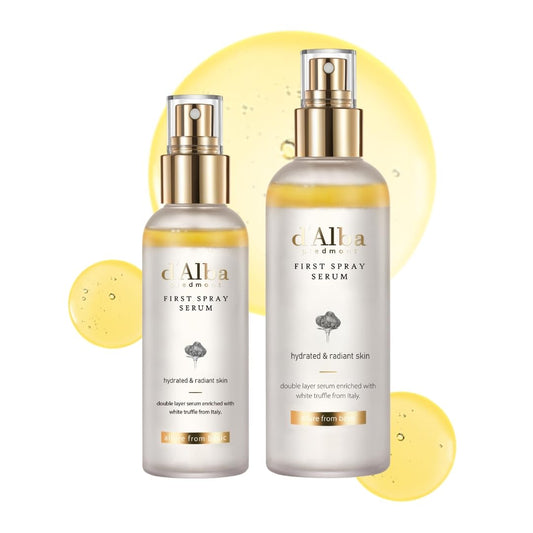 d'alba Piedmont Italian White Truffle Spray Serum, Vegan Skin Care, Light-weight Face Moisturizer, Glow Serum for Radiant Skin, All In One Mist, Korean Skin Care