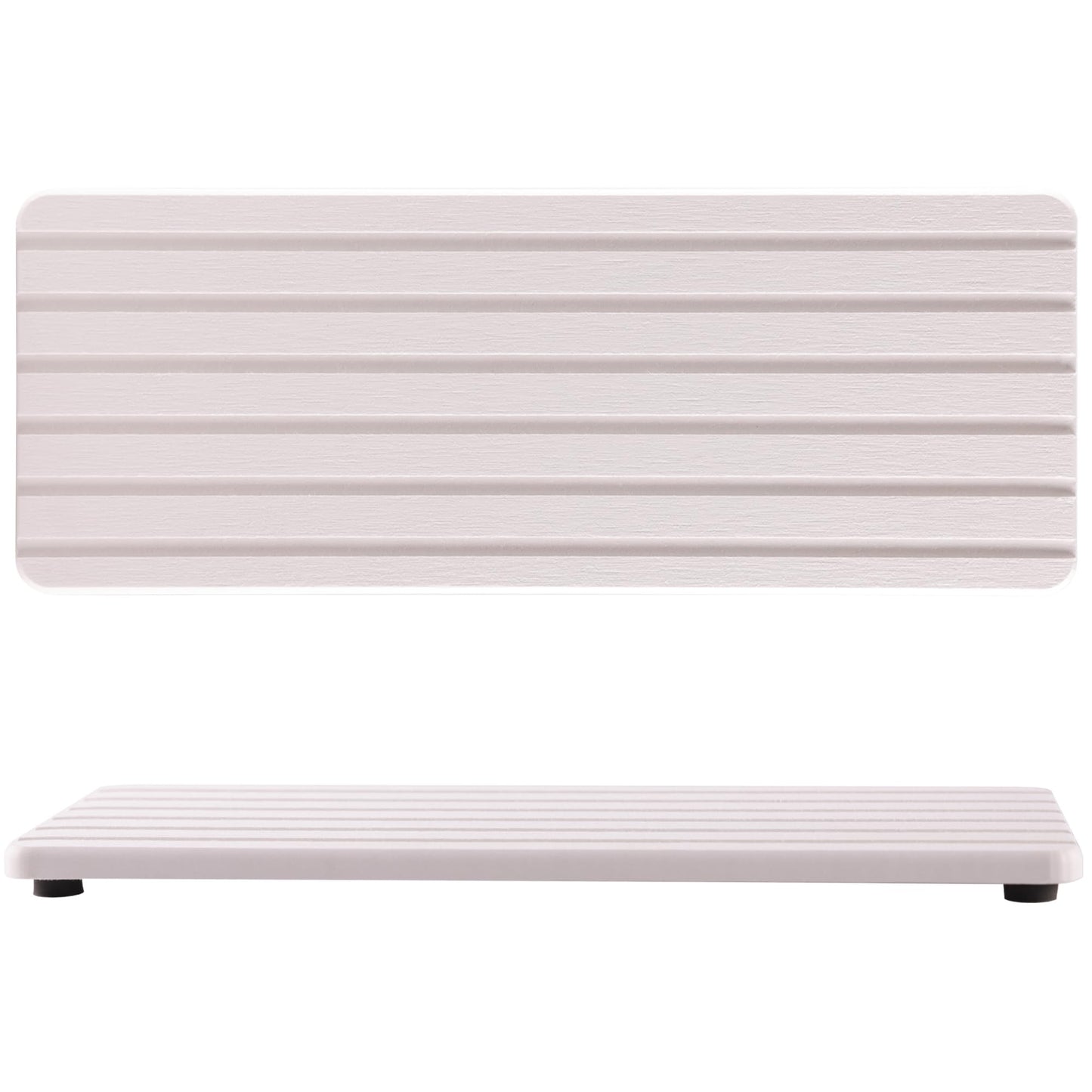 NiuYichee Water Absorbent Diatomite Coasters – Rectangle Grooved Design