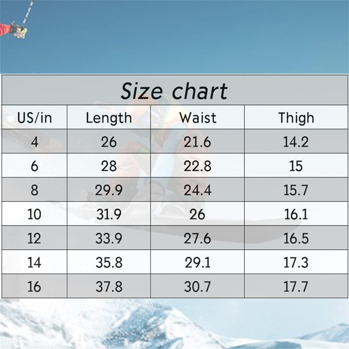 Kid's Snow Bib Pants Winter Waterproof Windproof Ski Pants Insulated Snowboard Overalls for Boys Girls(Black,14）