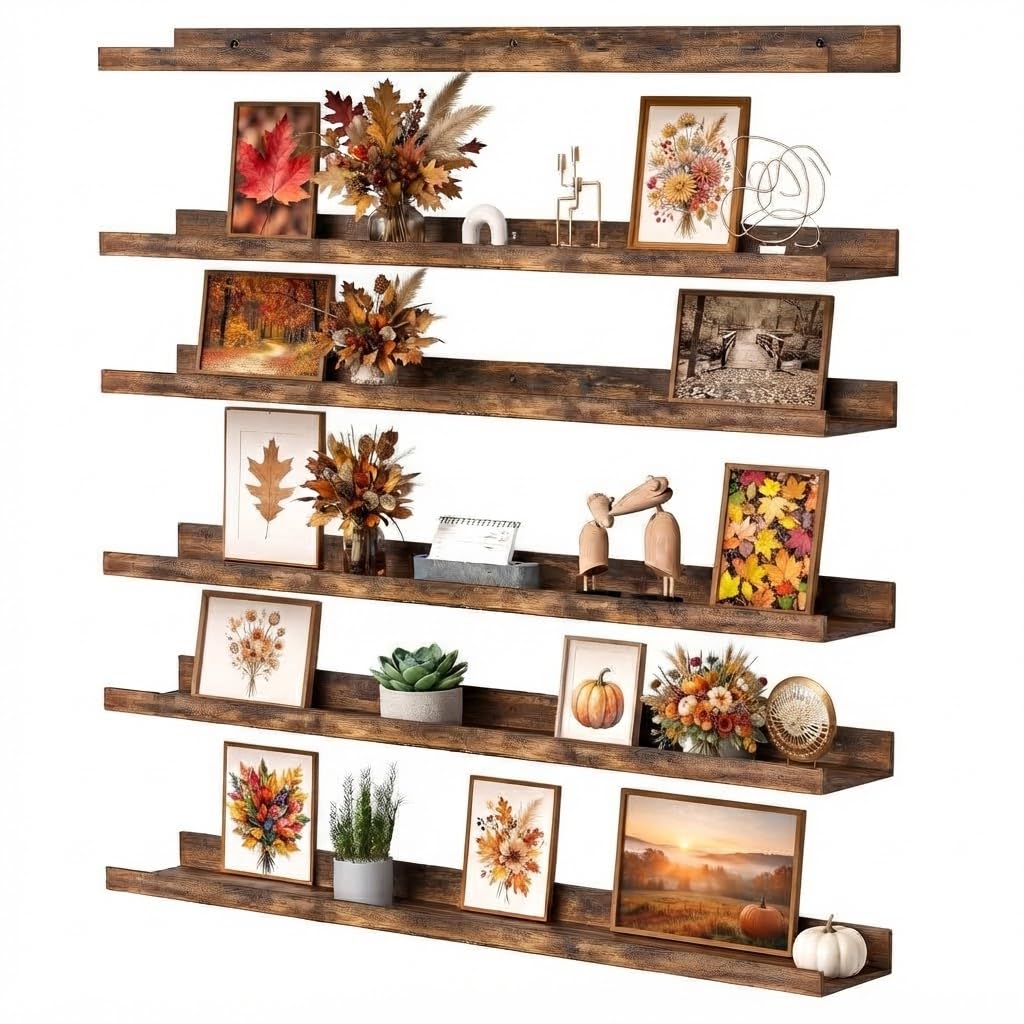 upsimples Floating Shelves for Wall Set of 6