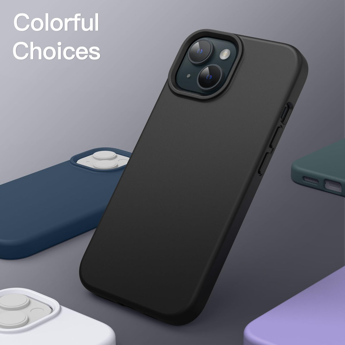 JETech Silicone Case for iPhone 15 Pro Max