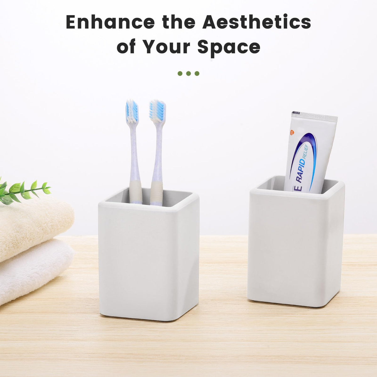 Luxspire Toothbrush Holders, Fast Drying Toothbrush Holders for Bathroom