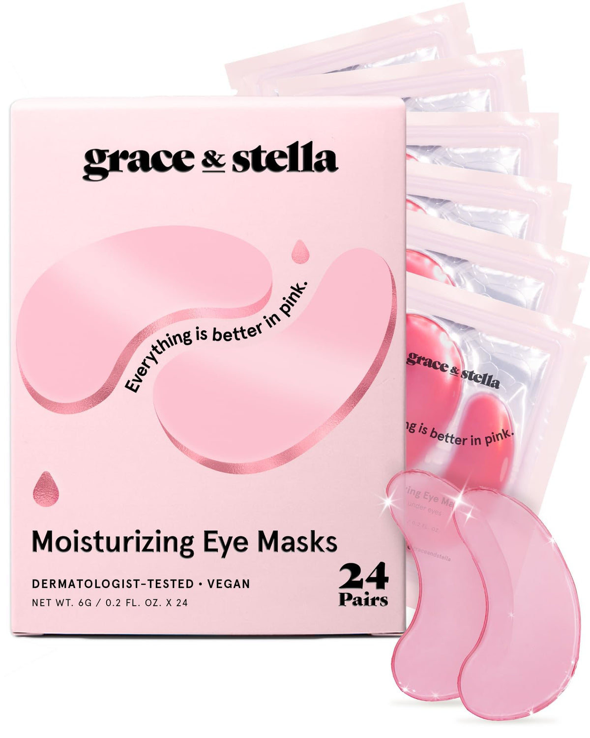grace & stella Under Eye Patches Eye Masks for Puffy Eyes and Dark Circles - Gifts for Women, Bridesmaids, Birthdays, Bachelorette Party, Self Care Gifts for Women