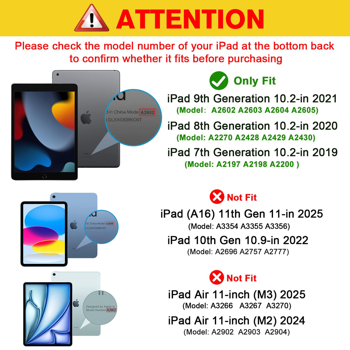 ProCase for iPad 9th, 8th, 7th Generation – 10.2 Inch Protective Case