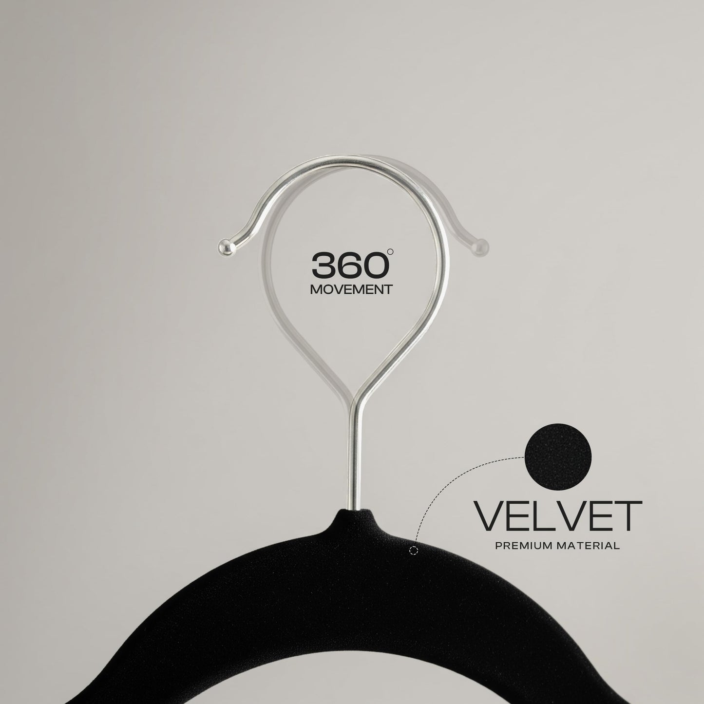 Velvet Hangers with Pants Bar | Non-Slip Slim Hangers for Closet Organization