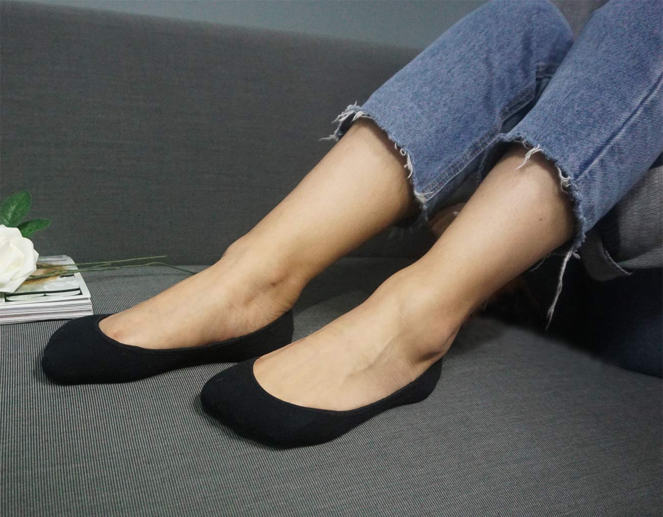 Ultra Low Cut Liner Socks for Women – No Show, Non-Slip Hidden Socks