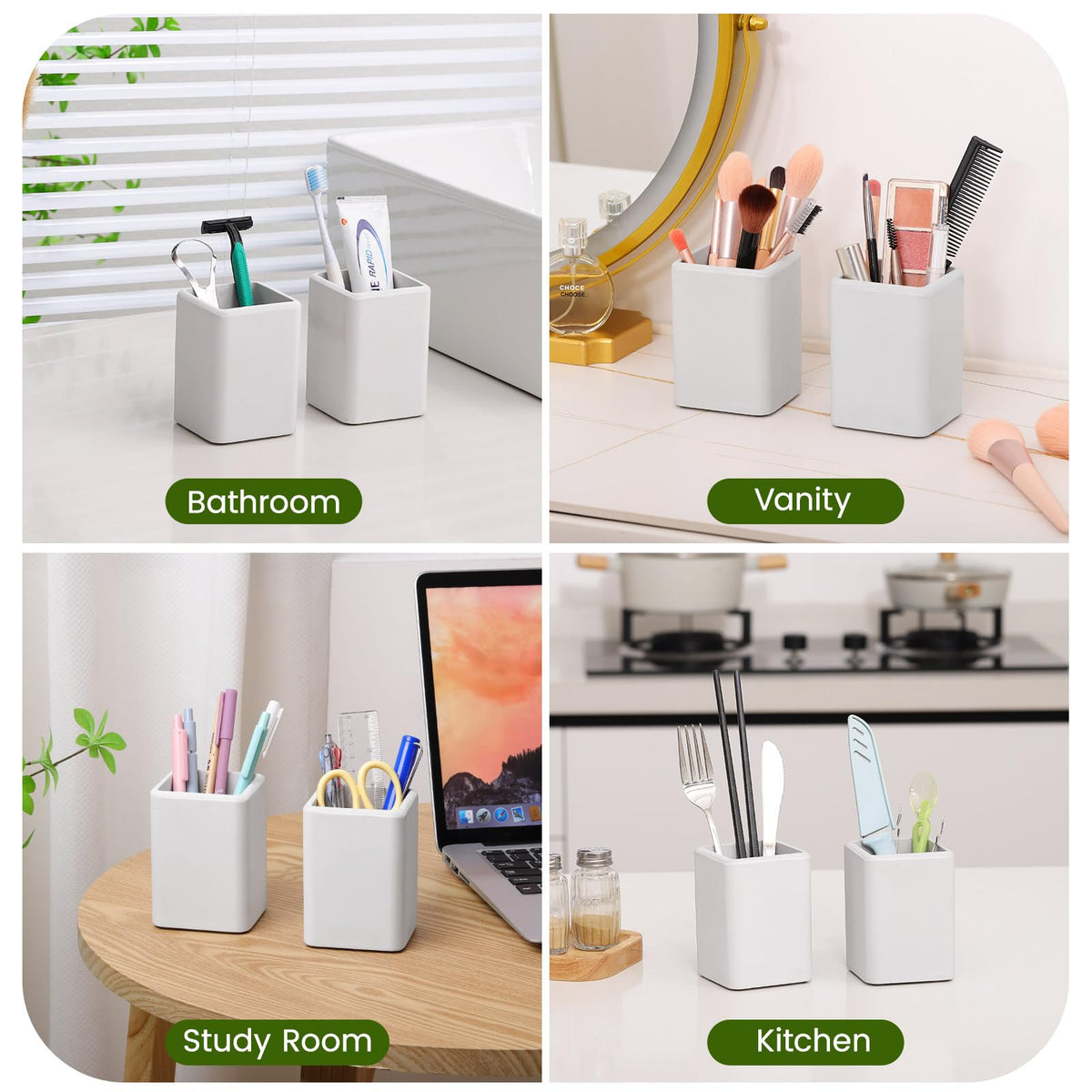 Luxspire Toothbrush Holders, Fast Drying Toothbrush Holders for Bathroom
