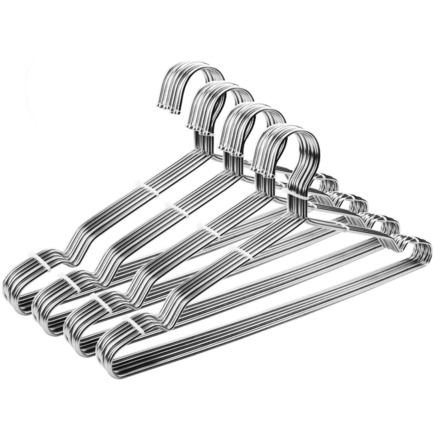 Seropy Stainless Steel Wire Hangers - Heavy Duty Clothes Hangers Bulk