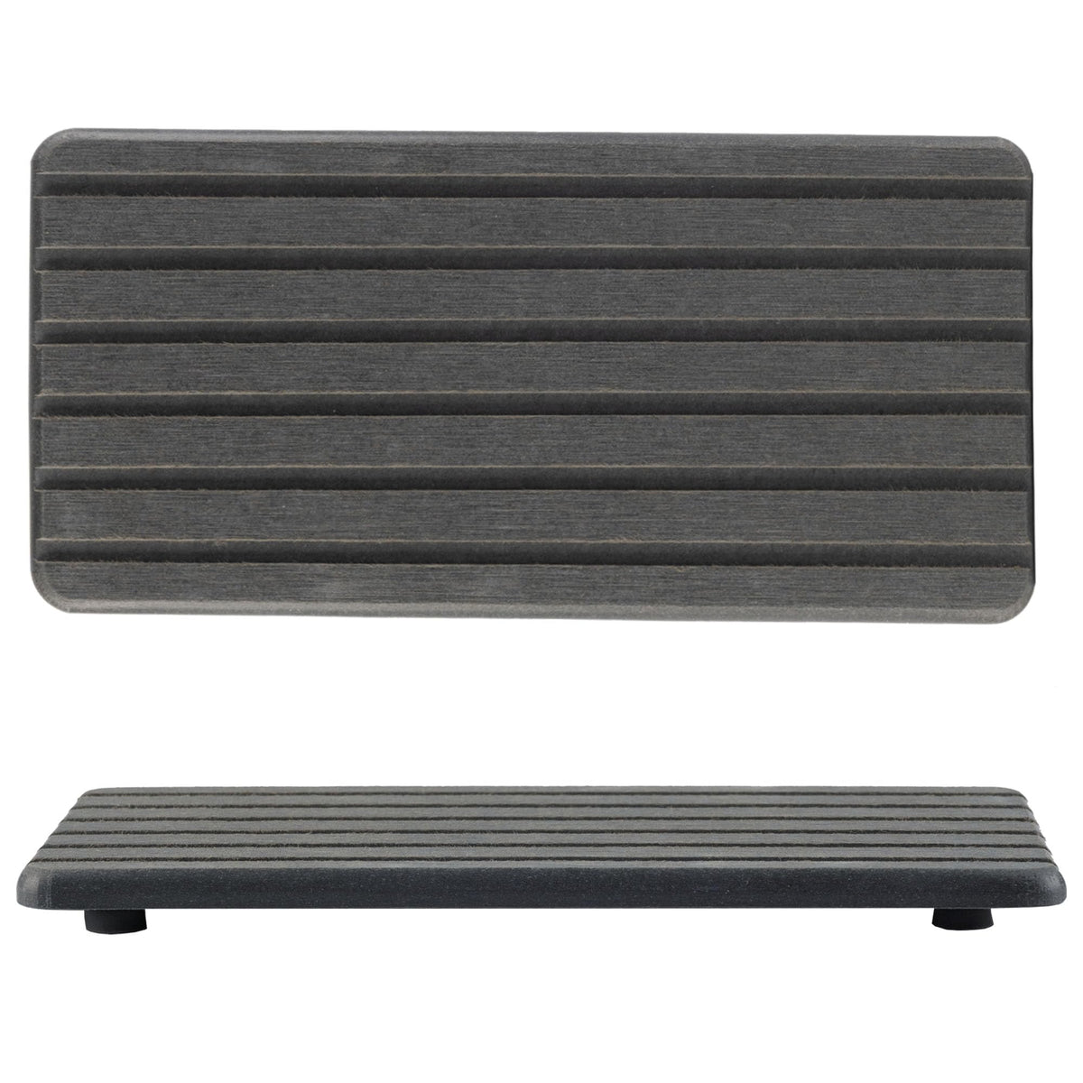 NiuYichee Water Absorbent Diatomite Coasters – Rectangle Grooved Design