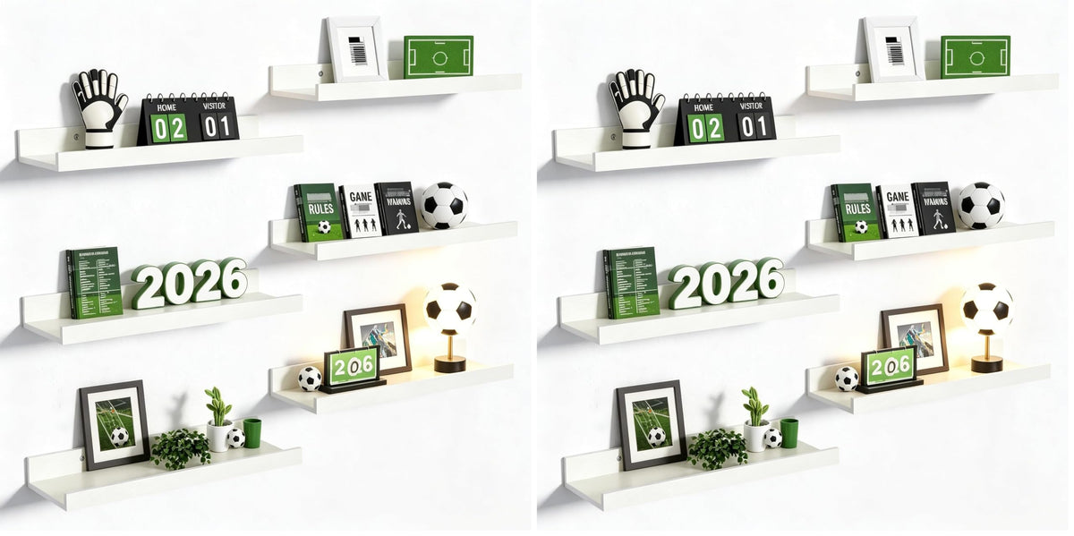 upsimples Floating Shelves for Wall Set of 6