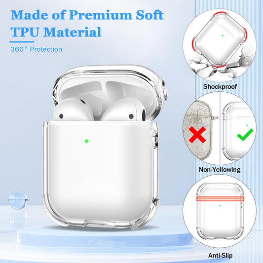 AirPods Pro Clear Case with Carabiner & Cleaning Kit