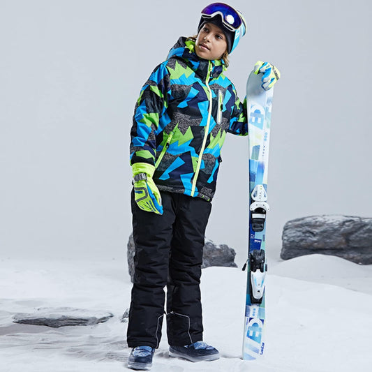 Kid's Snow Bib Pants Winter Waterproof Windproof Ski Pants Insulated Snowboard Overalls for Boys Girls(Black,14）
