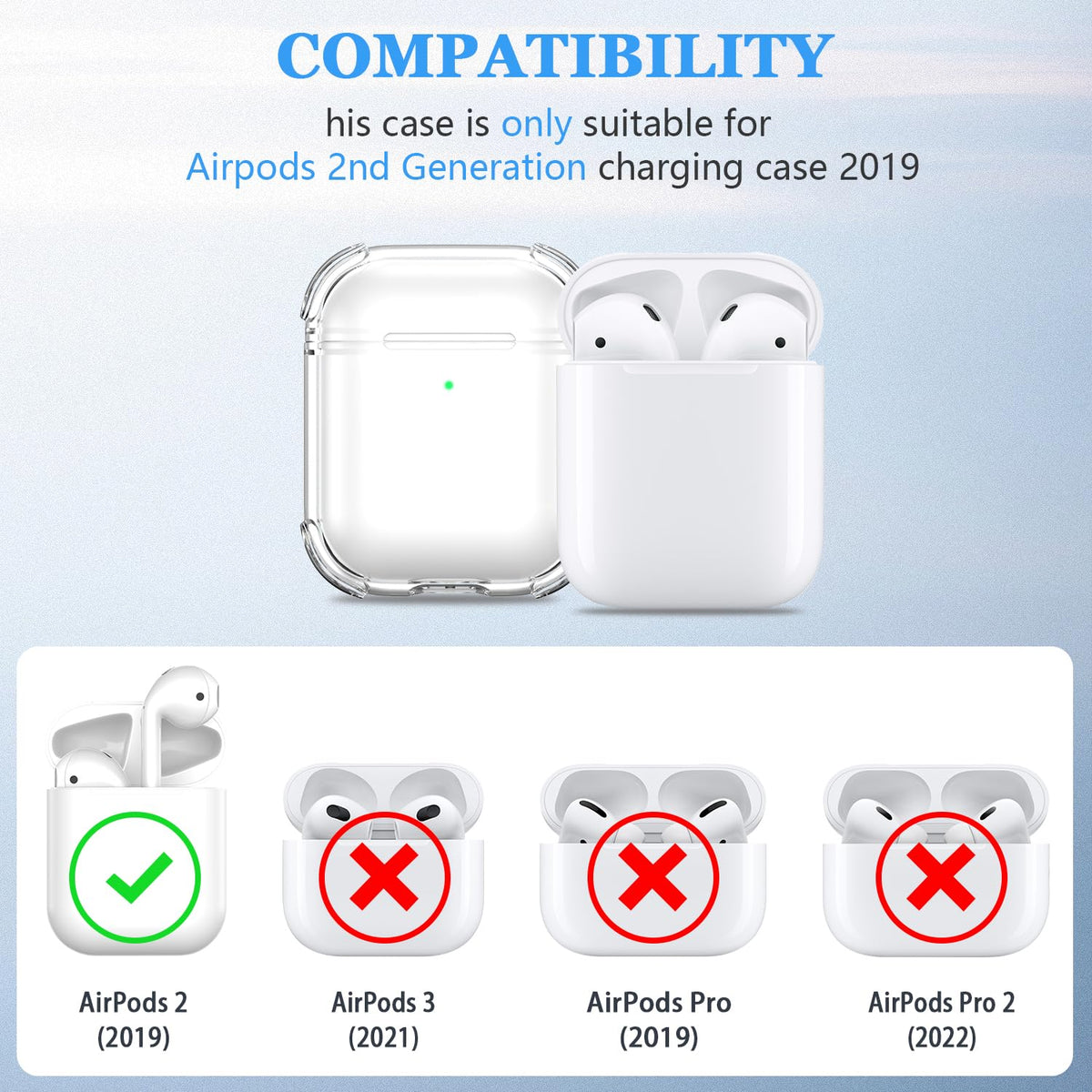 Airpods 2nd Clear Lock