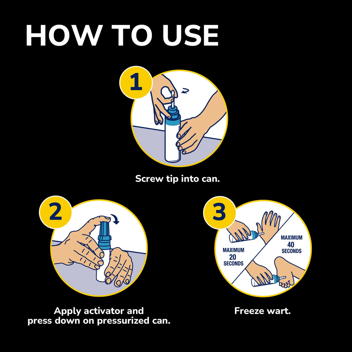 Dr. Scholl's Dual Action FreezeAway Wart Remover – 12 Treatments for Common &amp; Plantar Warts