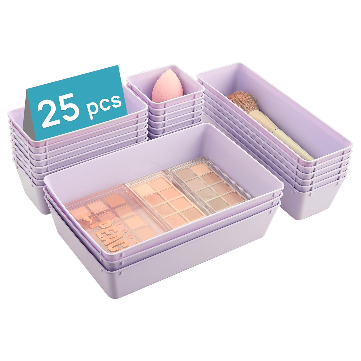 Vtopmart Drawer Organizers – Clear Drawer Dividers for Home Organization