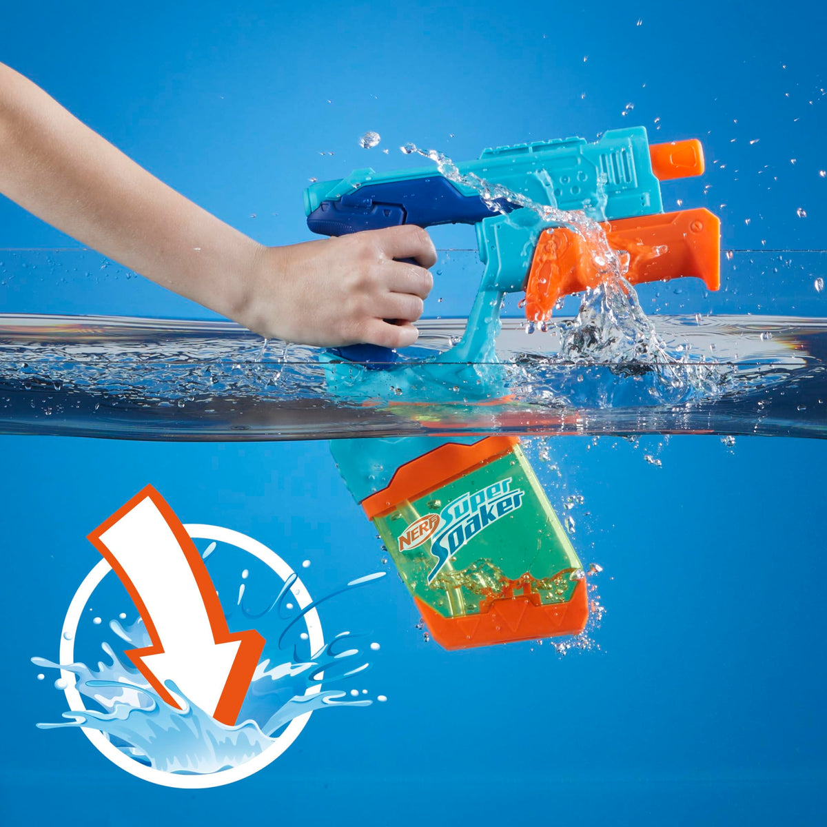 Nerf Super Soaker Dunk-Fill 2-Pack, 2 Water Blasters, Easy Instant Fill Tanks, Just Dunk & Go, 10.1 Fluid Ounce Tanks, Water Toys, Ages 6+ 🍁 All In One Marketplace Canada