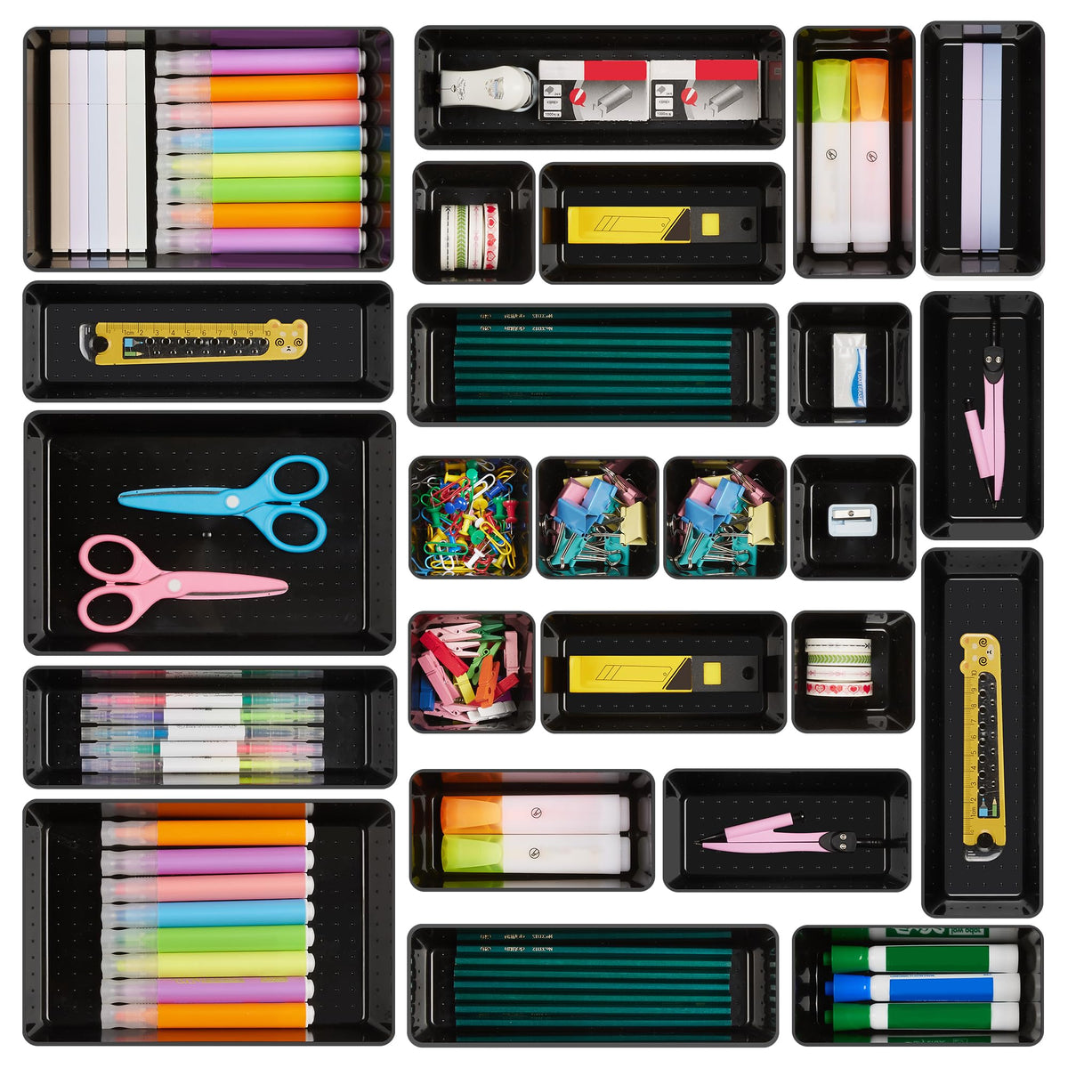 Vtopmart Drawer Organizers – Clear Drawer Dividers for Home Organization