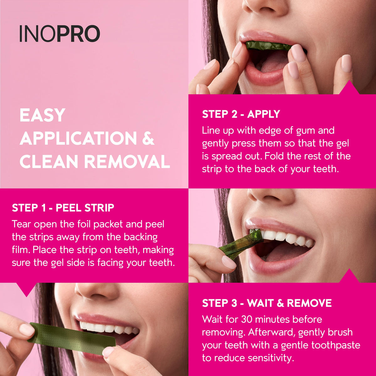 InoPro Teeth Whitening Strips – Peroxide-Free Whitening for Sensitive Teeth