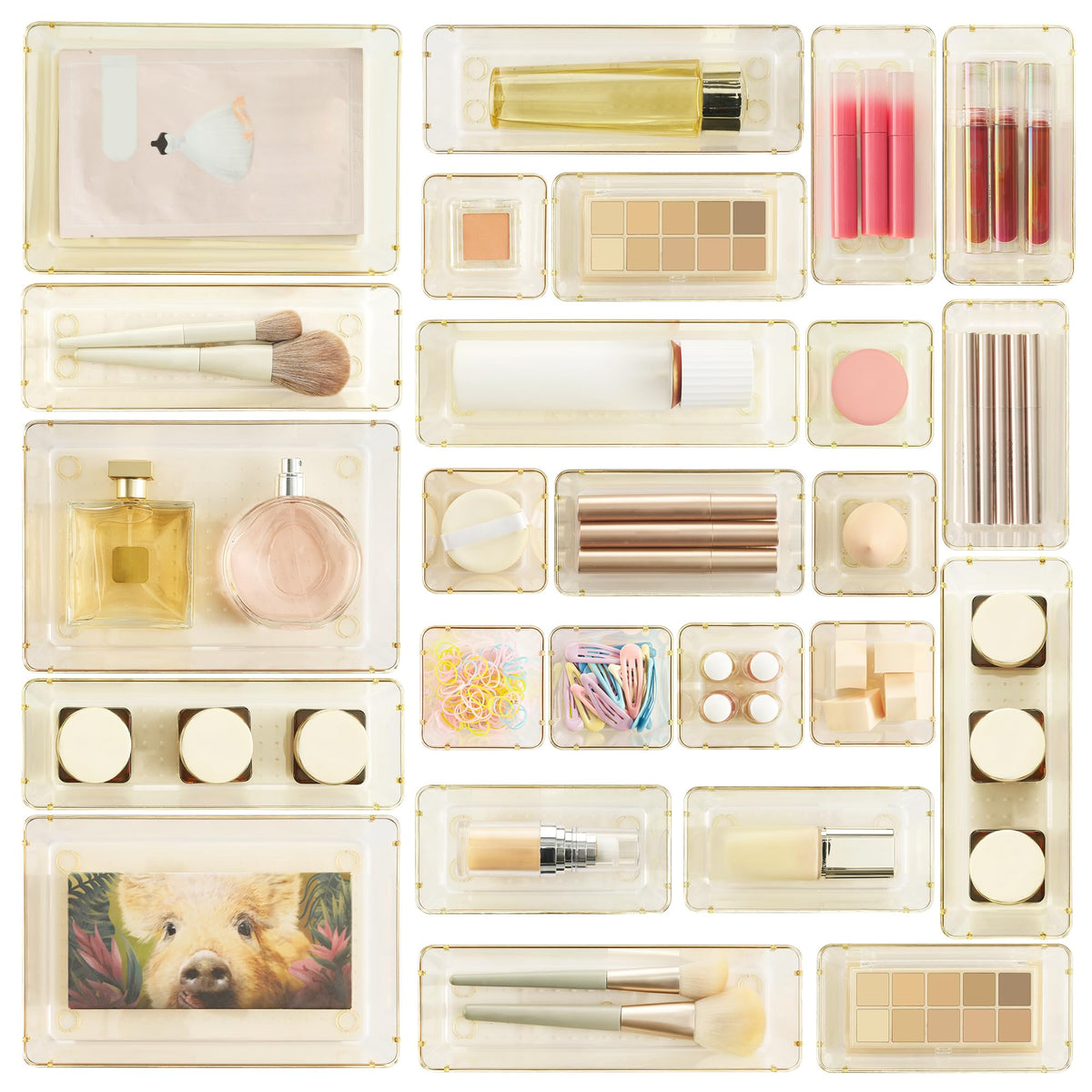 Vtopmart Drawer Organizers – Clear Drawer Dividers for Home Organization