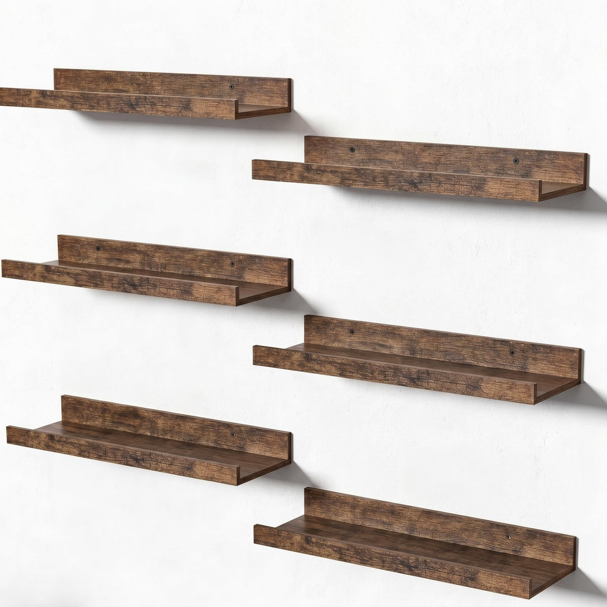 upsimples Floating Shelves for Wall Set of 6