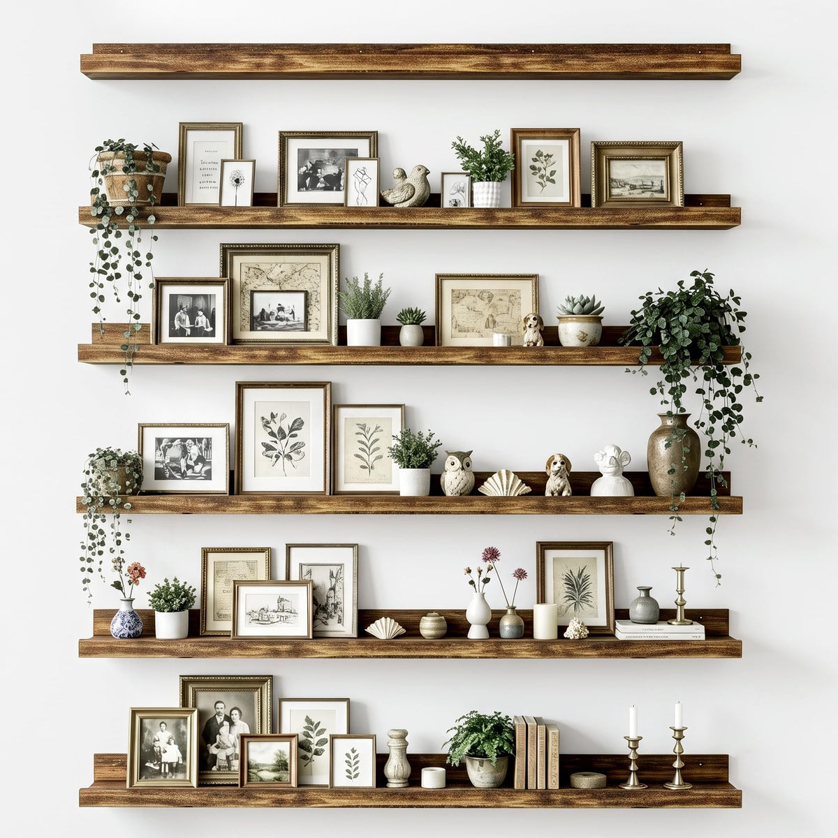 upsimples Floating Shelves for Wall Set of 6