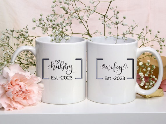 Hubby and Wifey SVG Bundle | Mr and Mrs Design for DIY Couples Projects