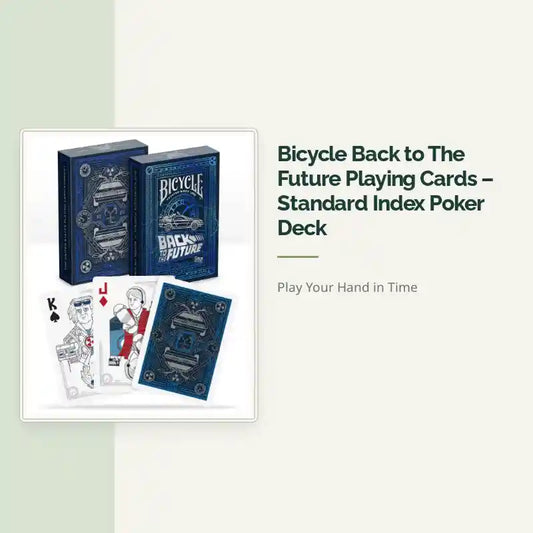 Bicycle Back to The Future Playing Cards &ndash; Standard Index Poker Deck by@Outfy