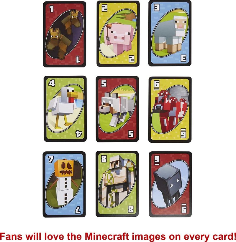 UNO Minecraft Card Game Videogame-Themed Collectors Deck - Image 4