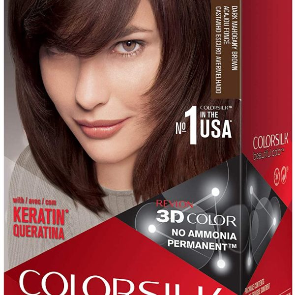 Revlon Colorsilk Beautiful Color, 32 Dark Mahogany Brown, 6.6 Ounce