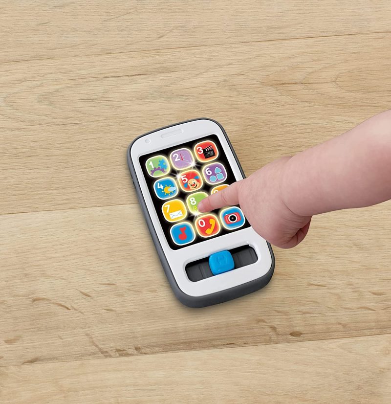 Fisher-Price Laugh & Learn Smart Phone, Musical Infant Toy – English Edition - Image 4