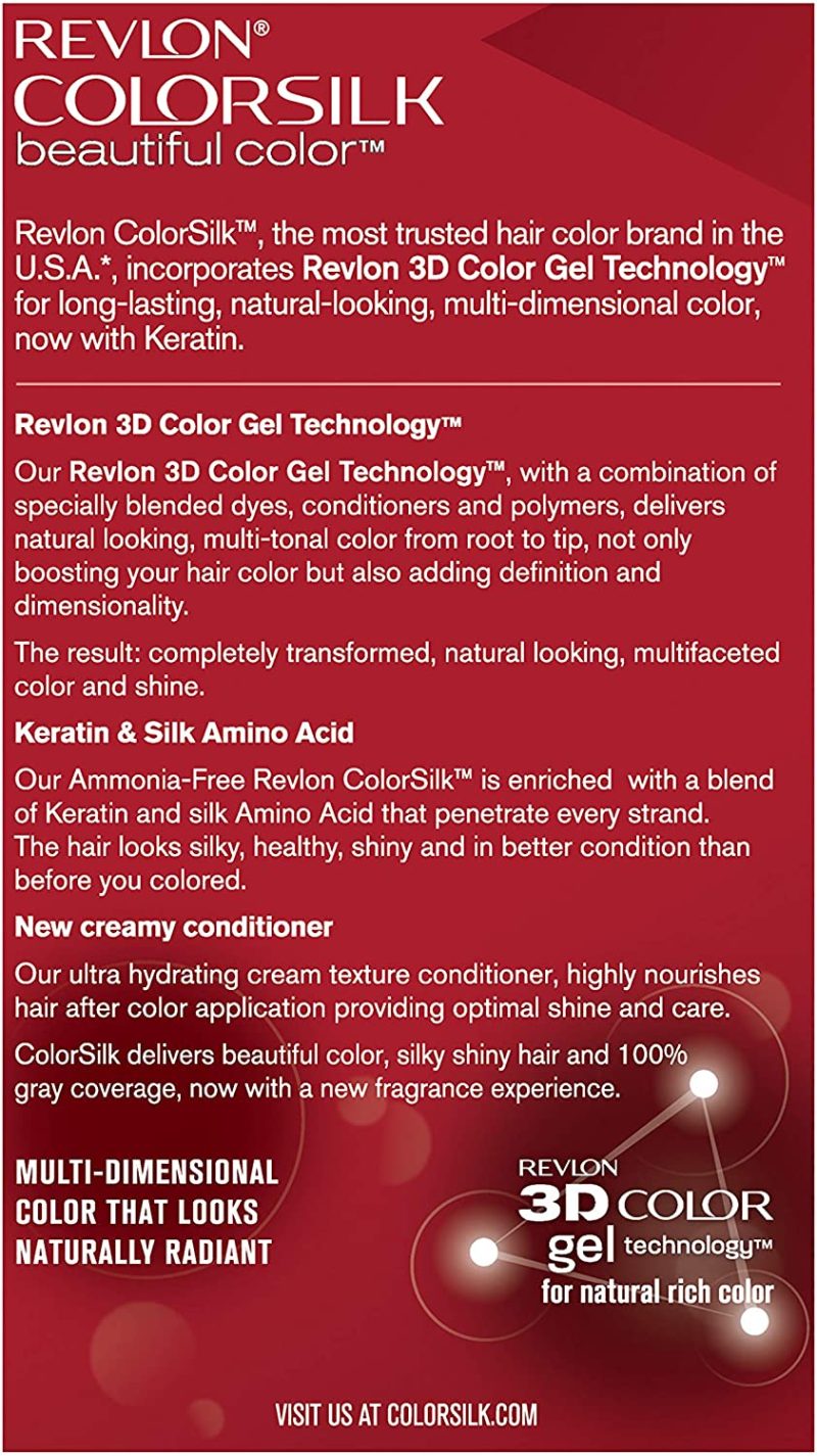 Revlon Colorsilk Beautiful Color, 32 Dark Mahogany Brown, 6.6 Ounce - Image 10