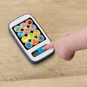 Fisher-Price Laugh & Learn Smart Phone, Musical Infant Toy – English Edition - Image 8