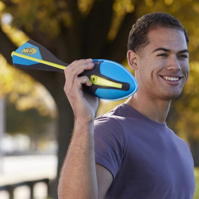 Hasbro Nerf Vortex Ultra Grip Football, Designed for Easy Catching, Howling Whistle Sound, Distance-Optimizing Tail, All-Weather Play, Toy Football - Image 7