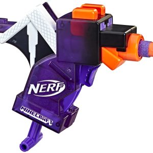 Hasbro Nerf MicroShots Minecraft Ender Dragon Mini Blaster, Minecraft Dragon Mob Design, Includes 2 Official Nerf Elite Darts, Priming Handle, F4423 - Image 2