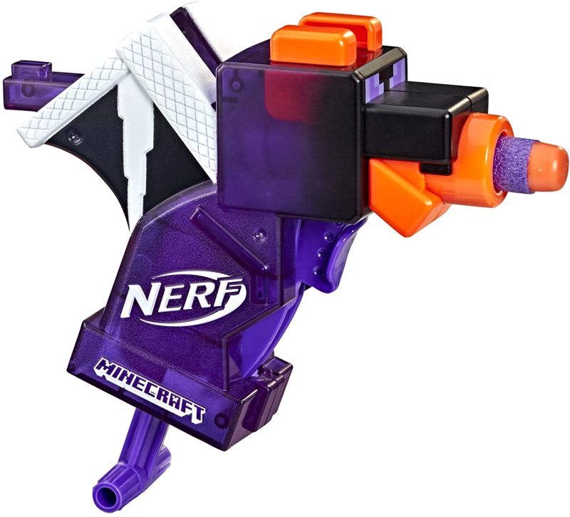 Hasbro Nerf MicroShots Minecraft Ender Dragon Mini Blaster, Minecraft Dragon Mob Design, Includes 2 Official Nerf Elite Darts, Priming Handle, F4423 - Image 2