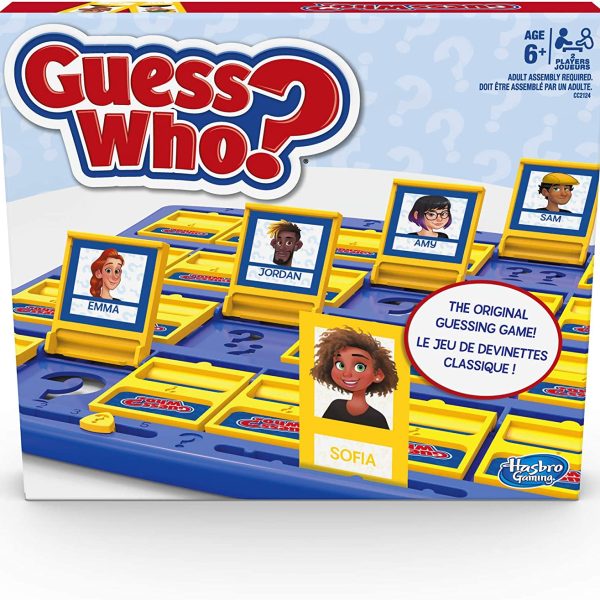Hasbro Guess Who? Game Original Guessing Game for Kids Ages 6 and Up for 2 Players, English and French Version, Board Games