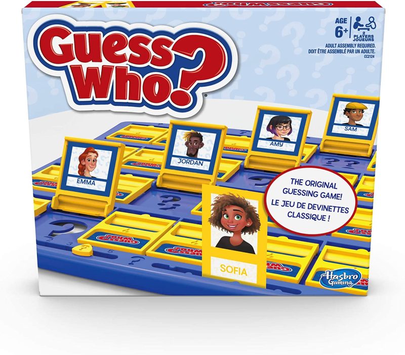 Hasbro Guess Who? Game Original Guessing Game for Kids Ages 6 and Up for 2 Players, English and French Version, Board Games