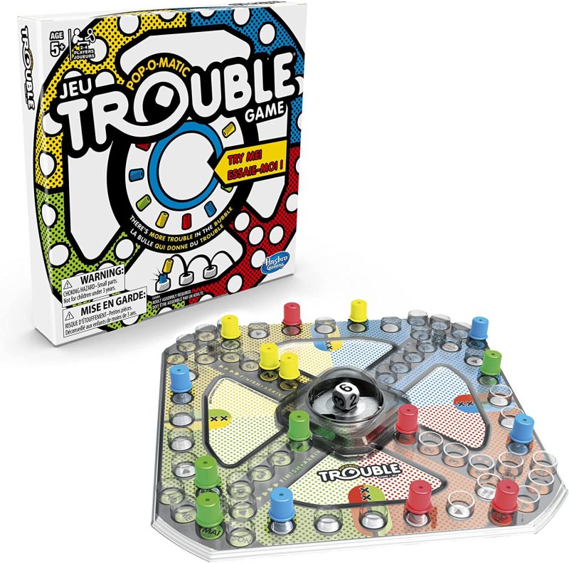 Trouble Board Game – Classic Family Fun with Pop-O-Matic Bubble, Power Up Spaces, for Kids Ages 5 and Up, 2-4 Players - Image 3