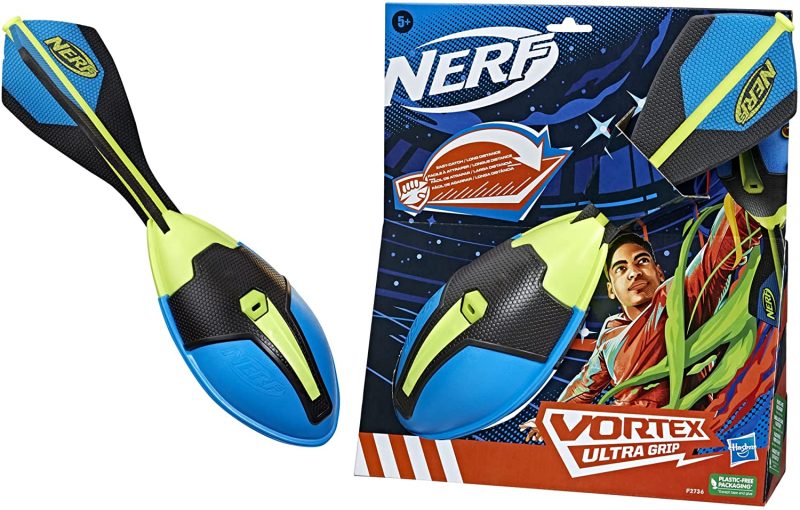 Hasbro Nerf Vortex Ultra Grip Football, Designed for Easy Catching, Howling Whistle Sound, Distance-Optimizing Tail, All-Weather Play, Toy Football - Image 2
