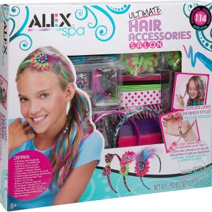 ALEX Toys - Spa Fun, Tattoo's and More, Ultimate Hair Accessories Salon Activity Kit with (8) Accessories