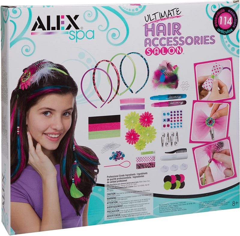 ALEX Toys - Spa Fun, Tattoo's and More, Ultimate Hair Accessories Salon Activity Kit with (8) Accessories - Image 2