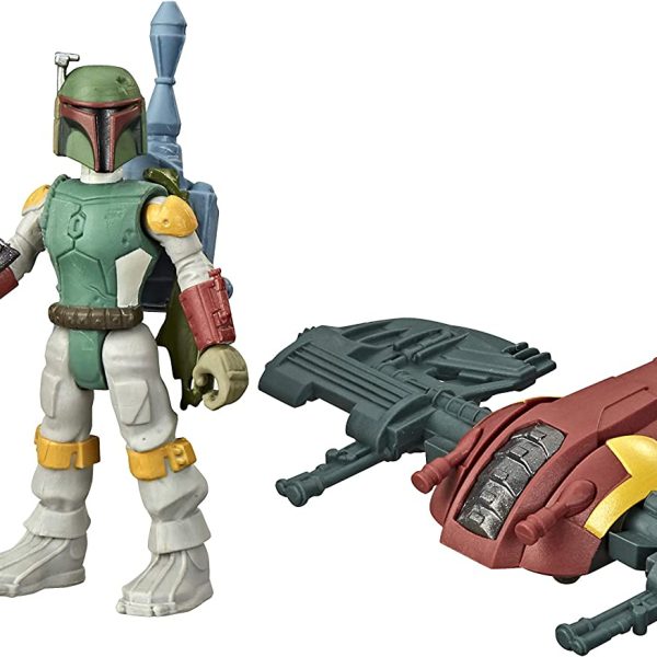 Star Wars Mission Fleet Gear Class Boba Fett Capture in The Clouds 2.5-Inch-Scale Figure and Vehicle, Toys for Kids Ages 4 and Up