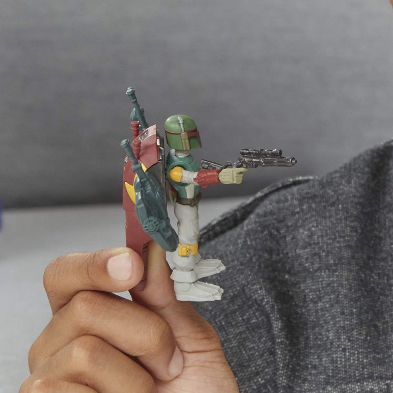 Star Wars Mission Fleet Gear Class Boba Fett Capture in The Clouds 2.5-Inch-Scale Figure and Vehicle, Toys for Kids Ages 4 and Up - Image 5