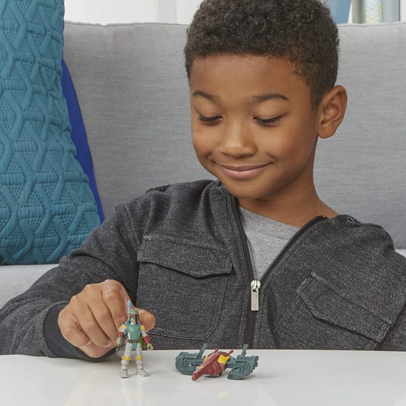 Star Wars Mission Fleet Gear Class Boba Fett Capture in The Clouds 2.5-Inch-Scale Figure and Vehicle, Toys for Kids Ages 4 and Up - Image 4