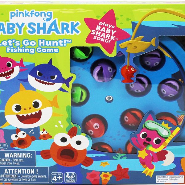 Pinkfong Baby Shark Let's Go Hunt Musical Fishing Game Learning Educational Toy Preschool Board Game Summer Toy, for Families and Kids Ages 4 and Up