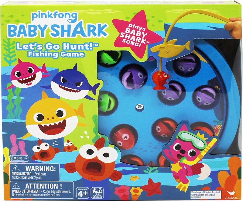 Pinkfong Baby Shark Let's Go Hunt Musical Fishing Game Learning Educational Toy Preschool Board Game Summer Toy, for Families and Kids Ages 4 and Up